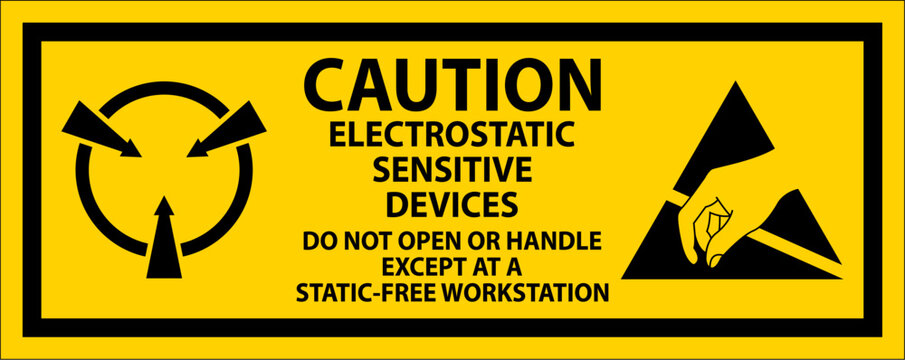 Caution Electrostatic Sensitive Devices