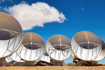 Radio telescope Array at ALMA, Chile
