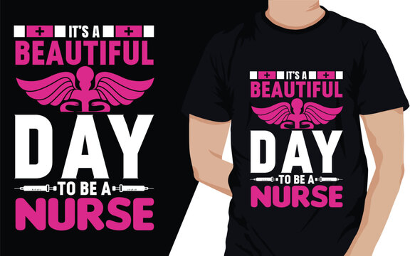 typography nurse day t shirt design, 