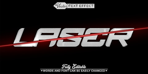 Fototapeta na wymiar Laser Vector Editable Text Effect Template