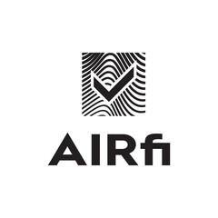 Air logo tick design vector