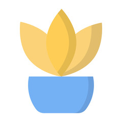 Plant Pot Flat Icon