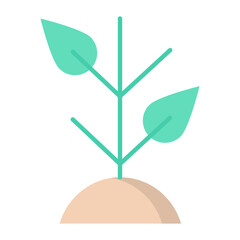 Roots Flat Icon