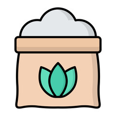 Fertilizer Line Color Icon