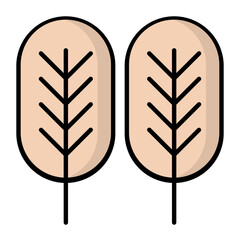 Plant Line Color Icon