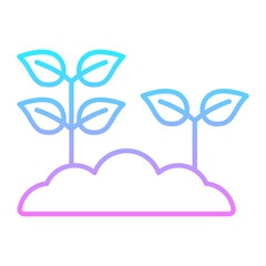New Plant Gradient Icon