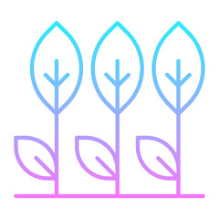 Leafs Gradient Icon