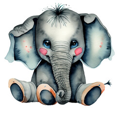 Fototapety  Małe słoniątko ilustracja