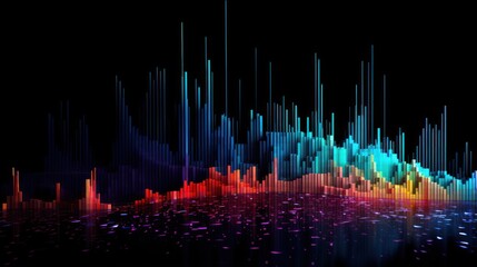 Data Visualization Symphony, Abstract Representation of Information Harmony