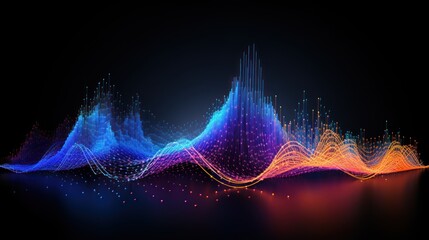 Data Visualization Symphony, Abstract Representation of Information Harmony