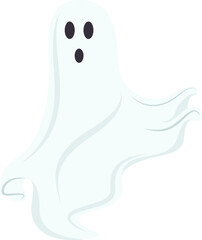 Spooky ghost illustration graphic icon symbol transparent background