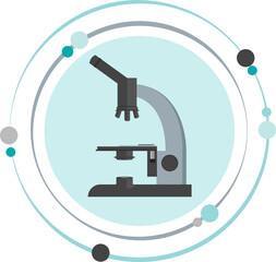 Microscope illustration graphic icon symbol transparent background
