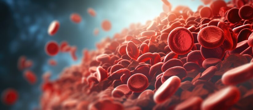 cholesterol in a blood cell