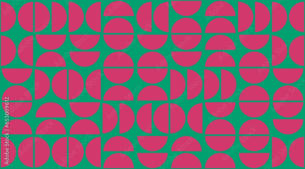 Poster geometry minimalistic bauhaus pattern. vector abstract contemporary multicolored trendy texture