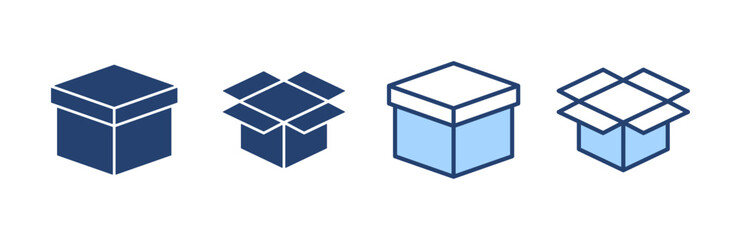 Box icon vector. box sign and symbol, parcel, package