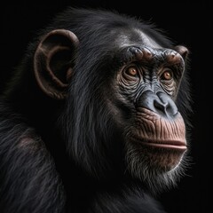 portrait of chimpanzee