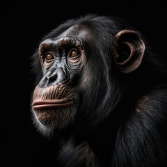 portrait of chimpanzee