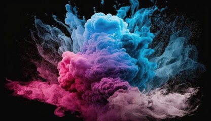 Fototapeta premium colorful powder explosion