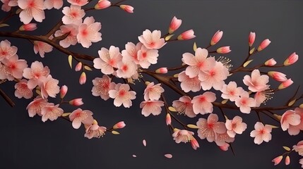 pink cherry blossom background