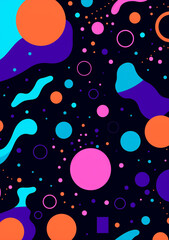 Abstract Geometric Mosaic Colorful Design Extravaganza Vivid Spectrum Symphony Abstract Geometry