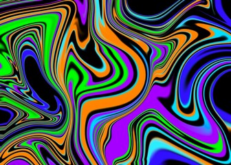 colorful psychedelic trippy abstract swirl artwork background