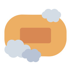 Soap with bubble icon
