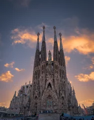 Foto auf Leinwand Barcelona city and photos taken at sunset © Aytug Bayer
