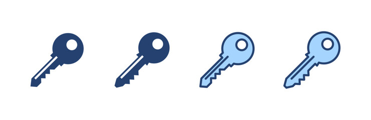 Key icon vector. Key sign and symbol.