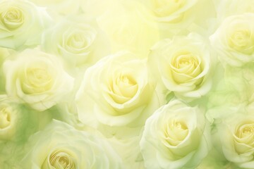 Obraz premium yellow roses background with copy space