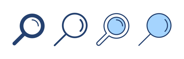 Search icon vector. search magnifying glass sign and symbol