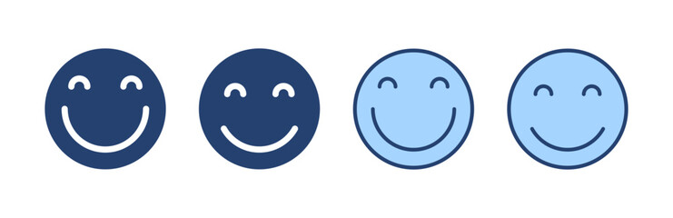 Smile icon vector. smile emoticon icon. feedback sign and symbol