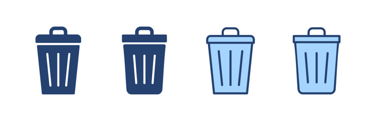 Trash icon vector. trash can icon. delete sign and symbol.