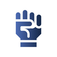 freedom flat gradient icon