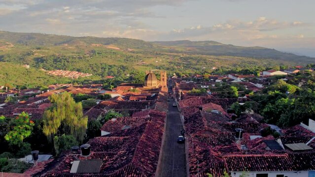 atardecer en Barichara, pueblito de Santander (Colombia)