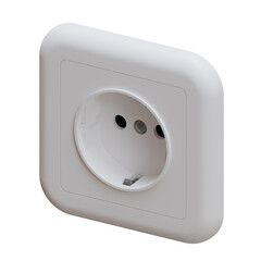 Power Outlet 3D Illustration