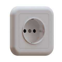 Power Outlet 3D Illustration