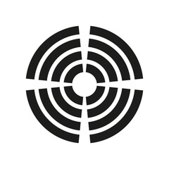 Target icon. Vector illustration. EPS 10.