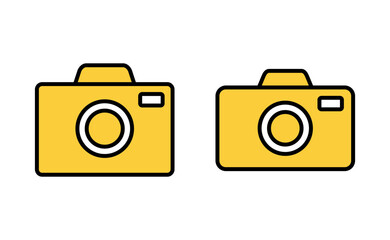 Camera icon vector for web and mobile app. photo camera sign and symbol. photography icon.