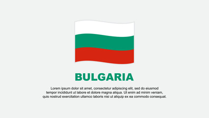 Bulgaria Flag Abstract Background Design Template. Bulgaria Independence Day Banner Social Media Vector Illustration. Bulgaria Background