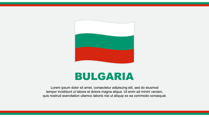 Bulgaria Flag Abstract Background Design Template. Bulgaria Independence Day Banner Social Media Vector Illustration. Bulgaria Design