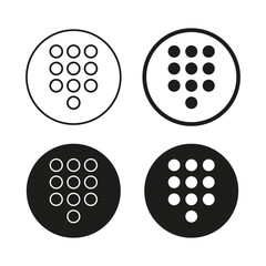 Dial pad, numeric keypad icon. Vector illustration. EPS 10.