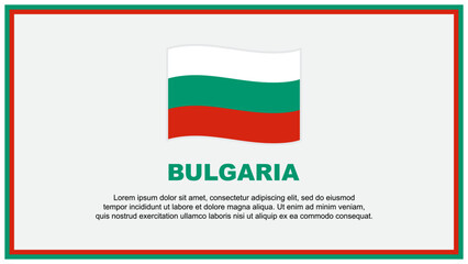 Bulgaria Flag Abstract Background Design Template. Bulgaria Independence Day Banner Social Media Vector Illustration. Bulgaria Banner