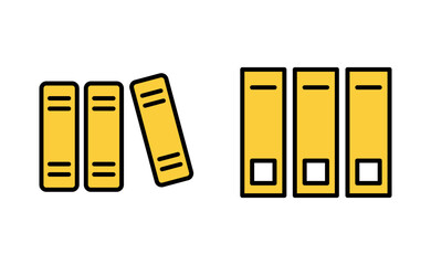 Library icon set for web and mobile app. education sign and symbol