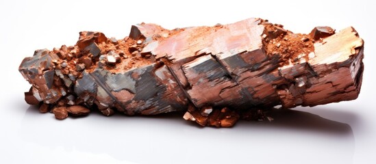 Sample of copper ore from a drill test - obrazy, fototapety, plakaty