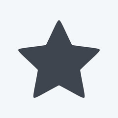 Obraz premium Icon Star 2. related to Stars symbol. glyph style. simple design editable. simple illustration. simple vector icons