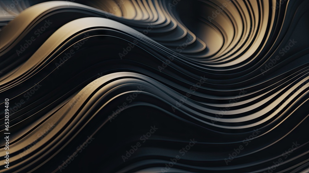 Wall mural modern patterns in matte texture