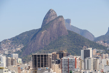 view of Two Hill Brother in Rio de Janeiro.