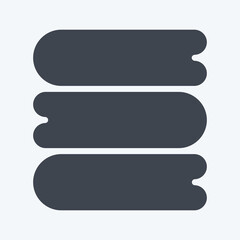 Icon Clan Towel. related to Laundry symbol. glyph style. simple design editable. simple illustration, good for prints