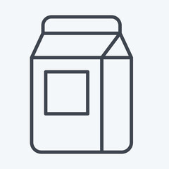 Icon Wasing Powder. related to Laundry symbol. line style. simple design editable. simple illustration, good for prints