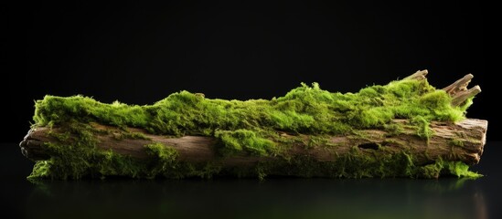 Mossy log backdrop for product display montages